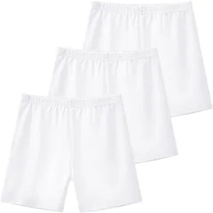 KEREDA Girls Bike Shorts Cartwheel Dance Under Dress Shorts for Kids 3 Pack