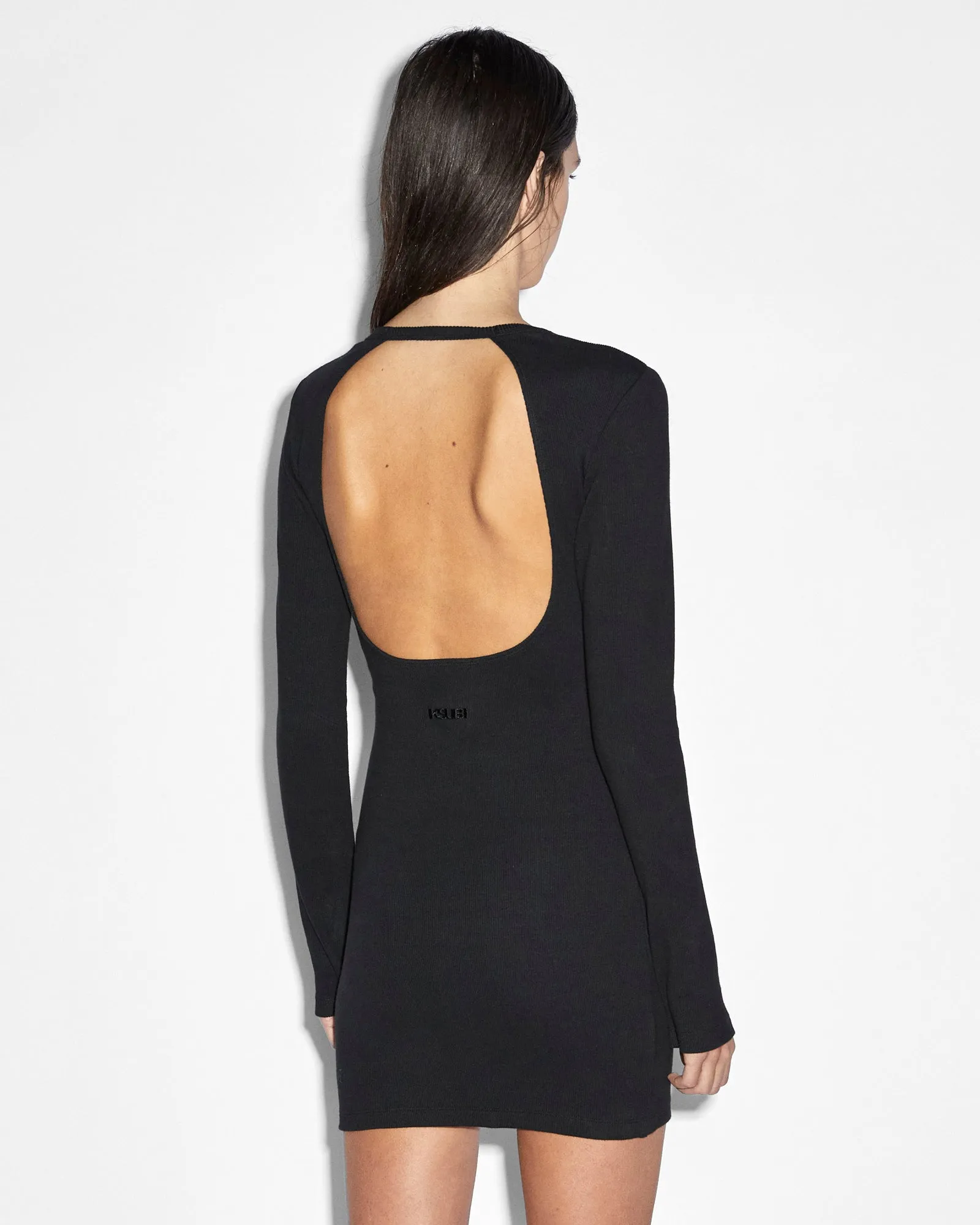 ARISE LS KEYHOLE DRESS BLACK Elegant Detail FadeResistantColor