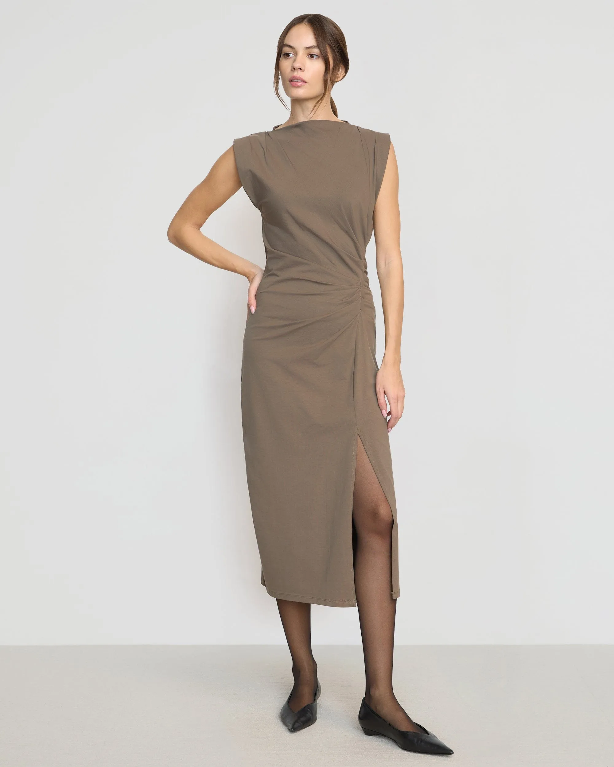 Occasion Ready Relax Motion Khelan Sculpted Ruched-Waist Dress