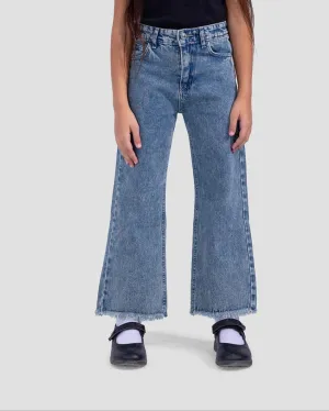 Kids Basic Wide Leg Pants (9073) - Kava