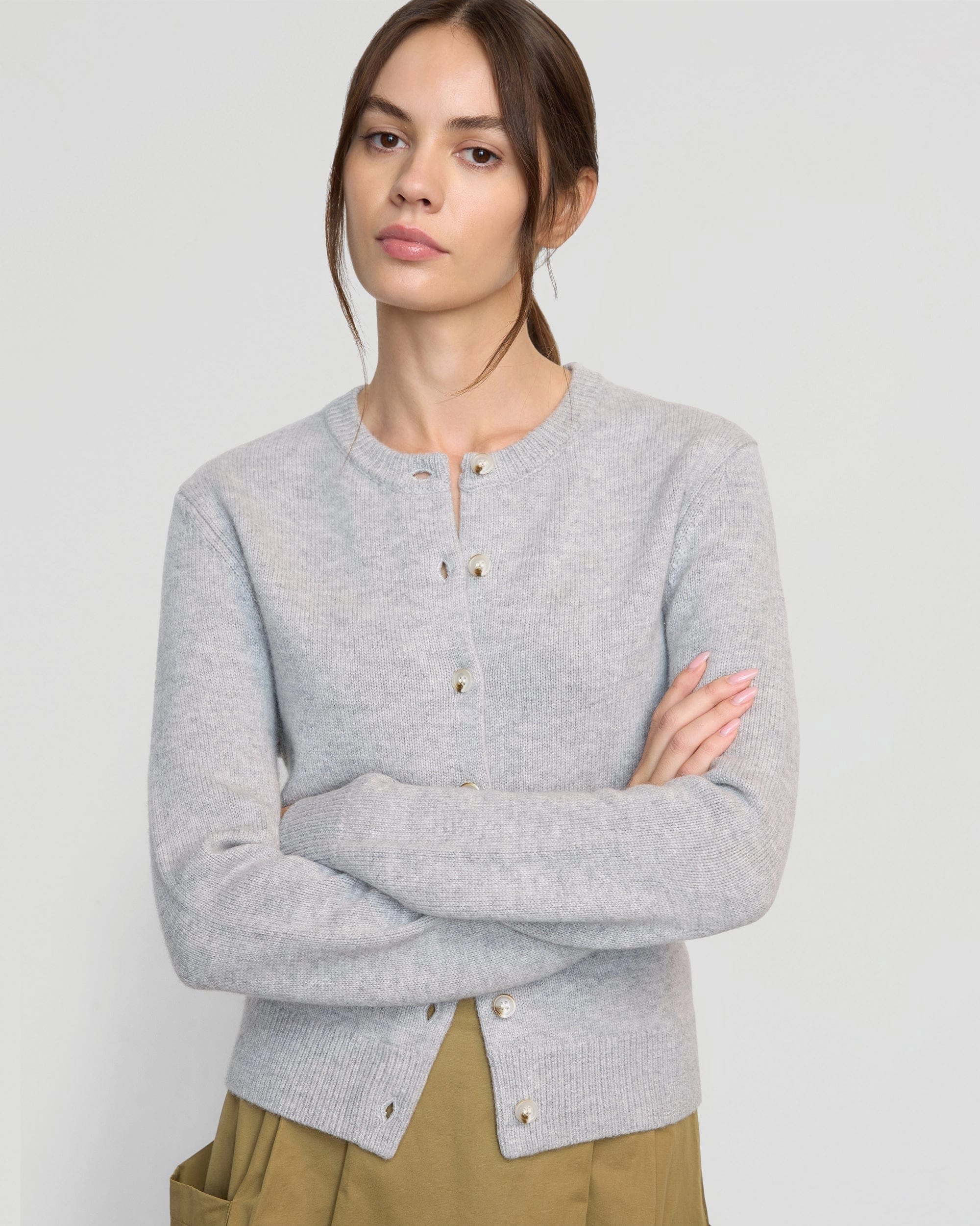 Functional Knit Kiran Wool-Cashmere Cardigan
