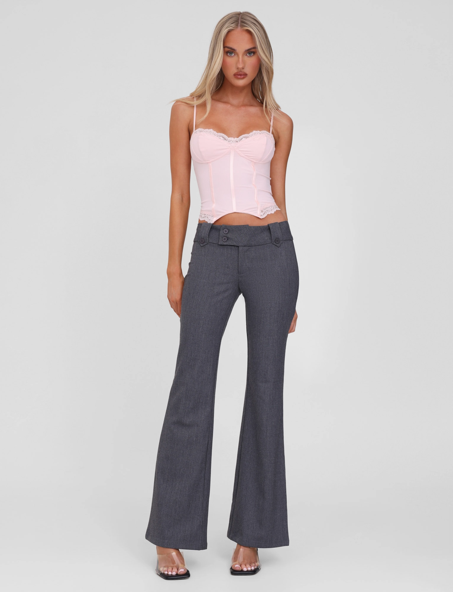 KITTIE PANT - GREY tech fabric