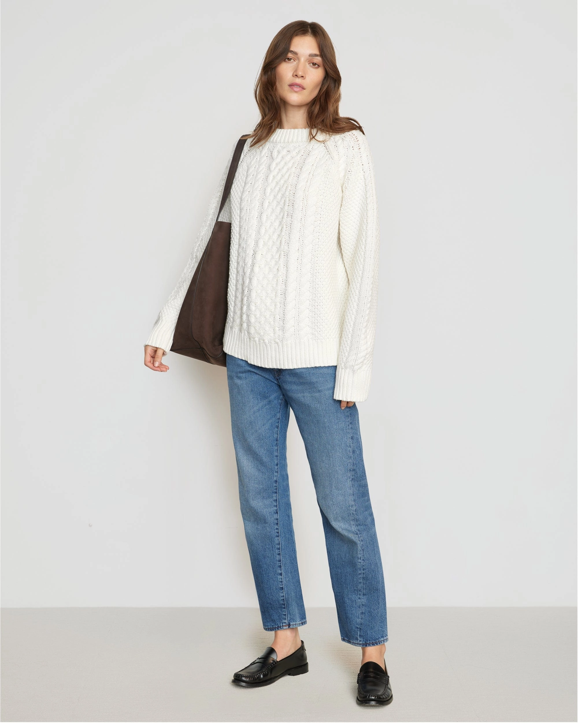 Brady Chunky Cable Knit Sweater Winter Comfort Wear