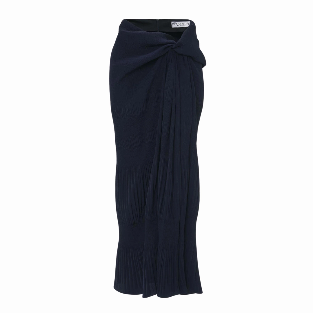 Knot Draped Midi Skirt light colors