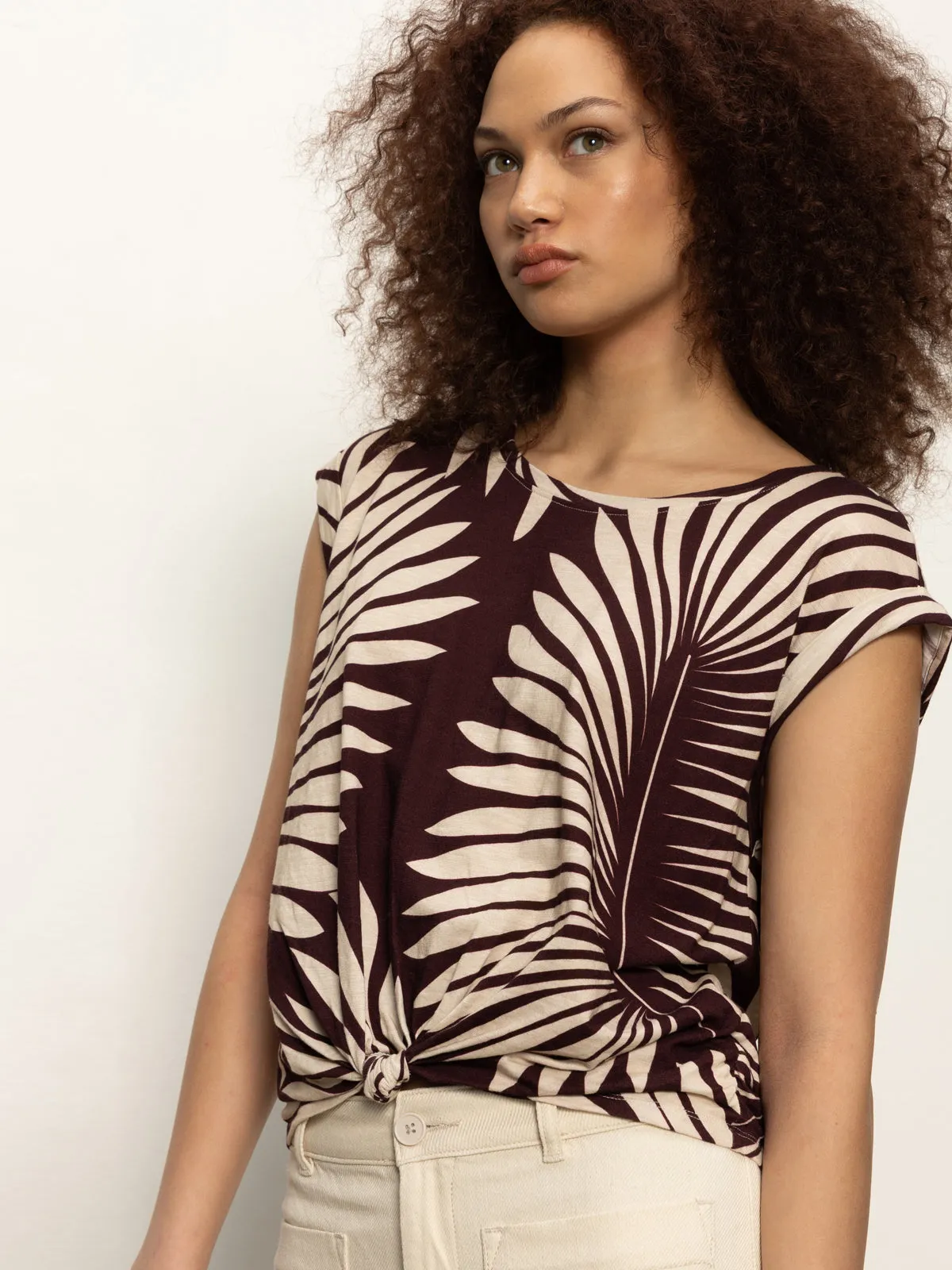 Knotted Muscle Tee Mesa Palm BreathableMaterial