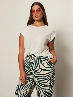 Knotted Muscle Tee White Extended Sizing Smart Wear
