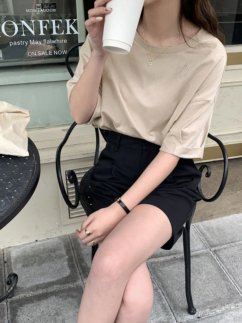 [Korean Style] 2 Colors High Waist Pleated Dress-up Shorts