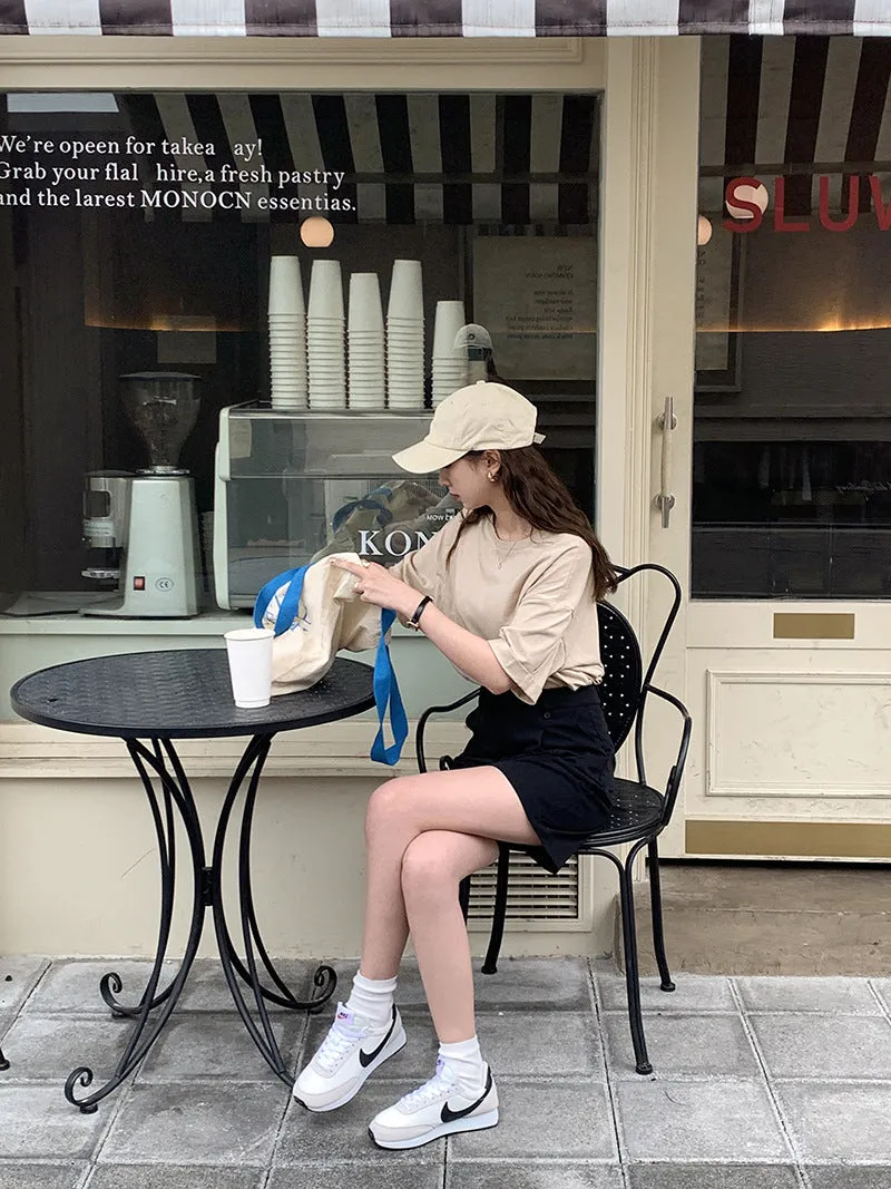 [Korean Style] 2 Colors High Waist Pleated Dress-up Shorts