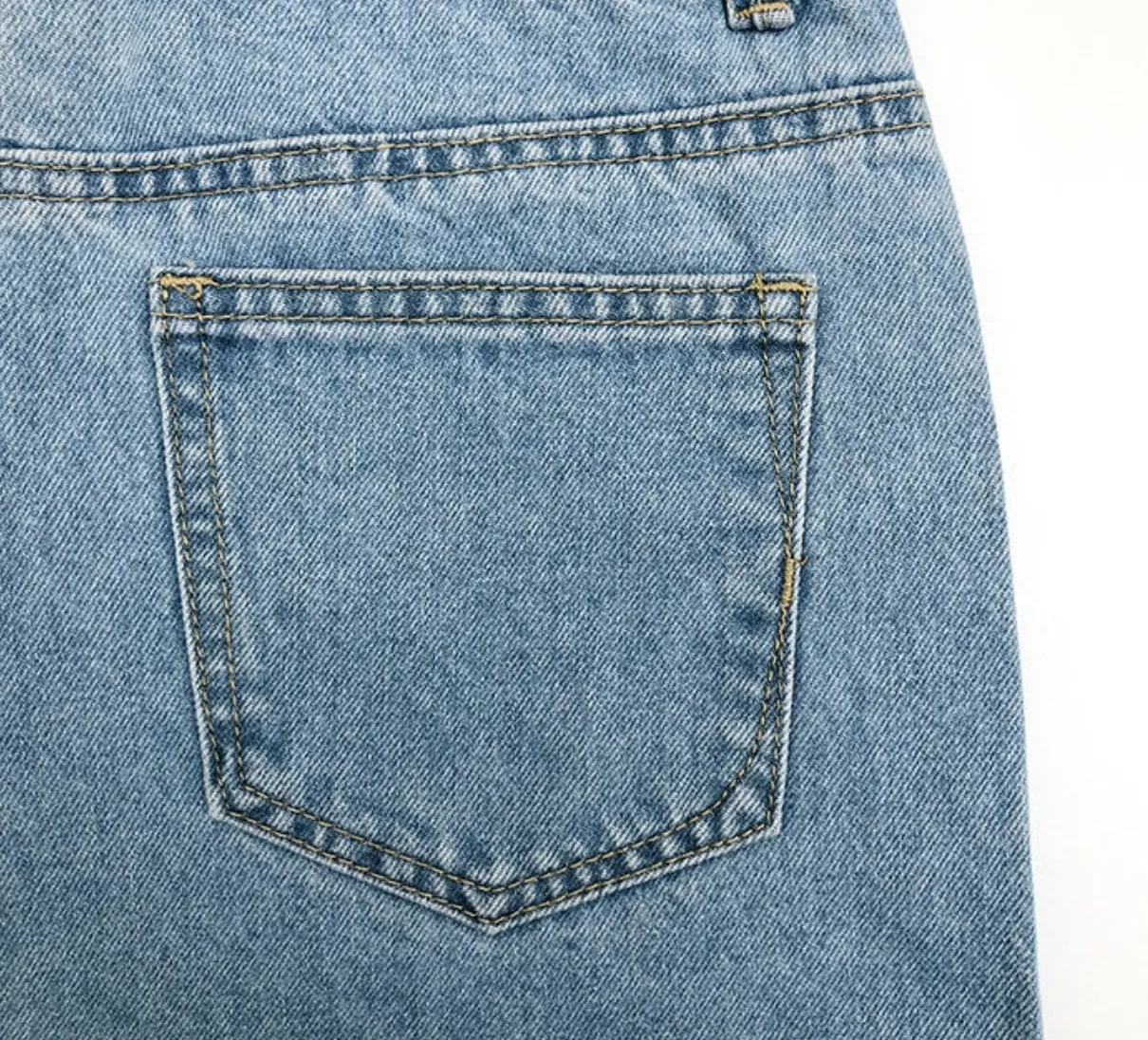 [Korean Style] High Quality High Waist Frayed Denim Shorts