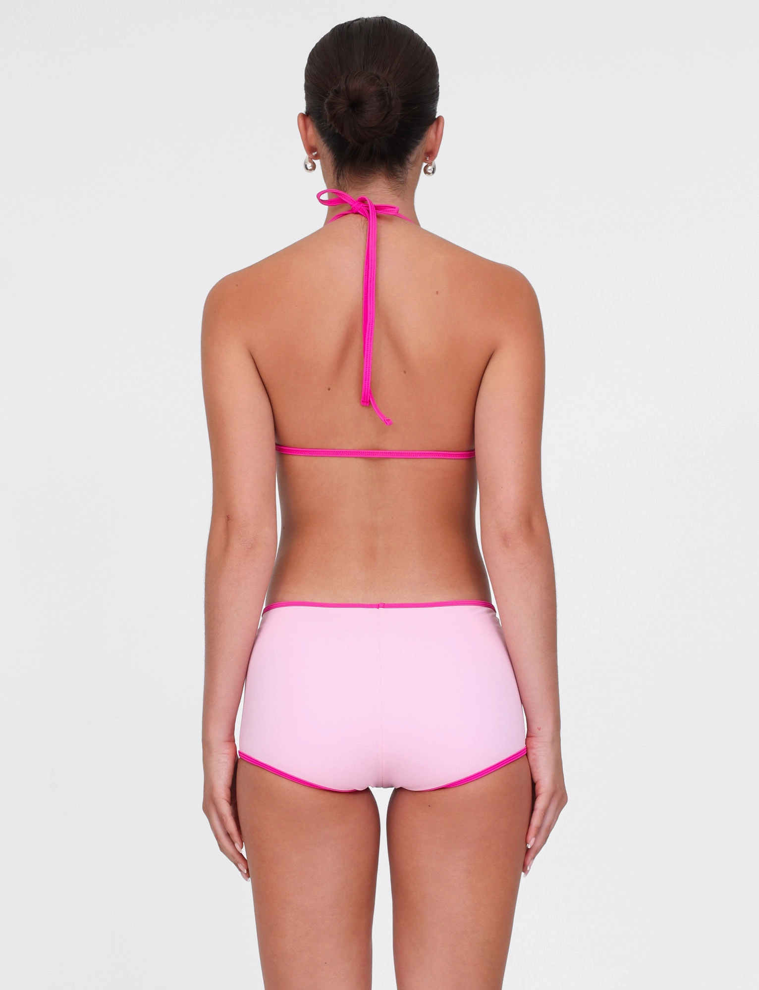 Non Abrasive Tagless Label Tailored KRISTIN BIKINI BOTTOM - PINK