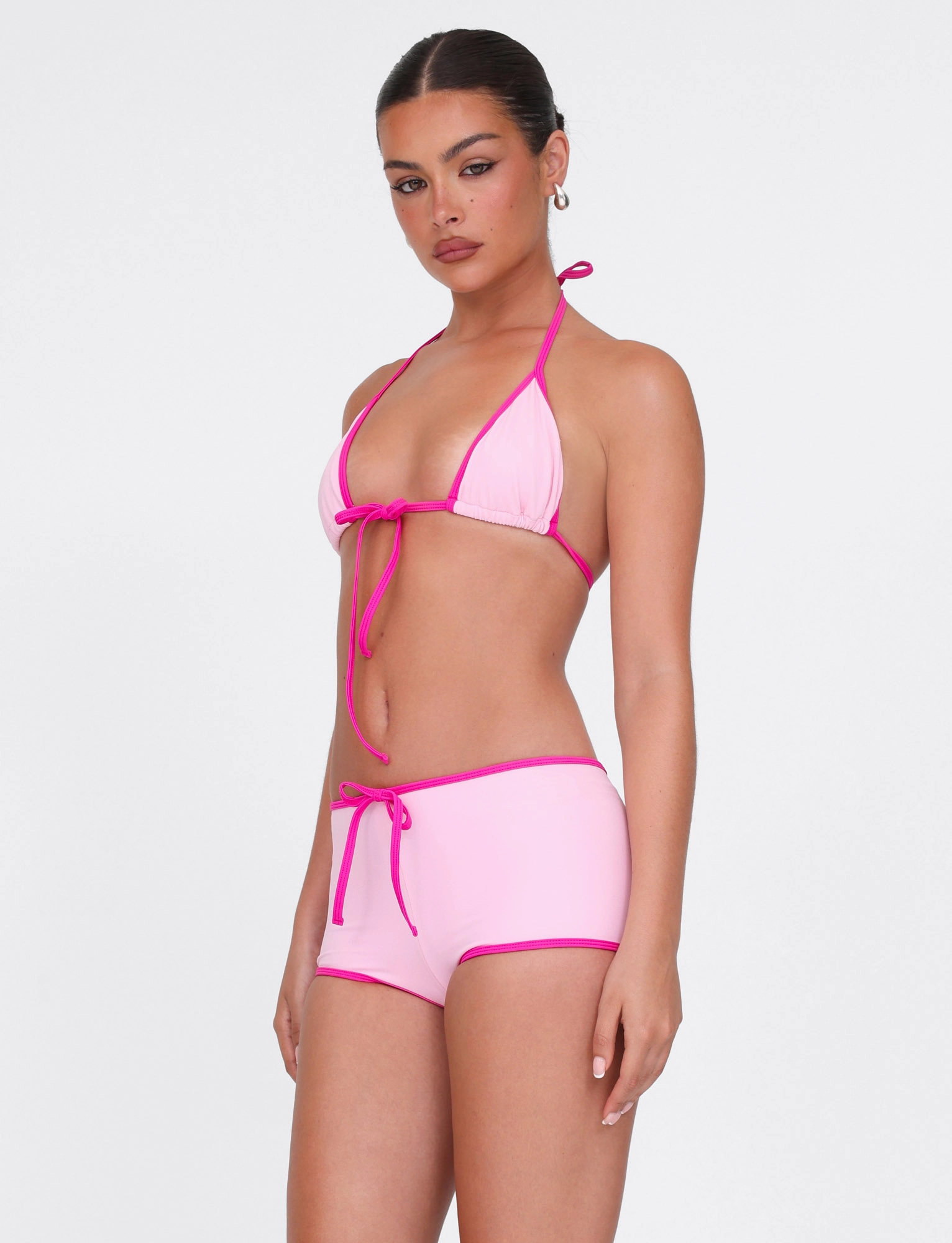 KRISTIN BIKINI BOTTOM - PINK Pool Essentials Swim Friction Free Seams
