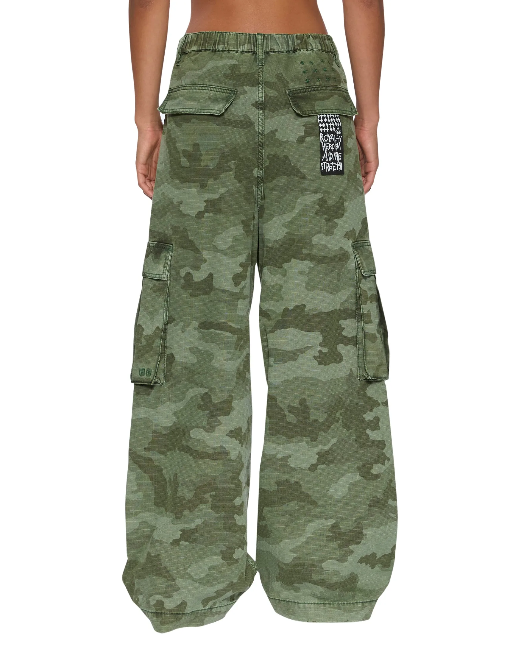 KSUPER CARGO PANT HASH CAMO Date Night Sustainable Earthy Soft