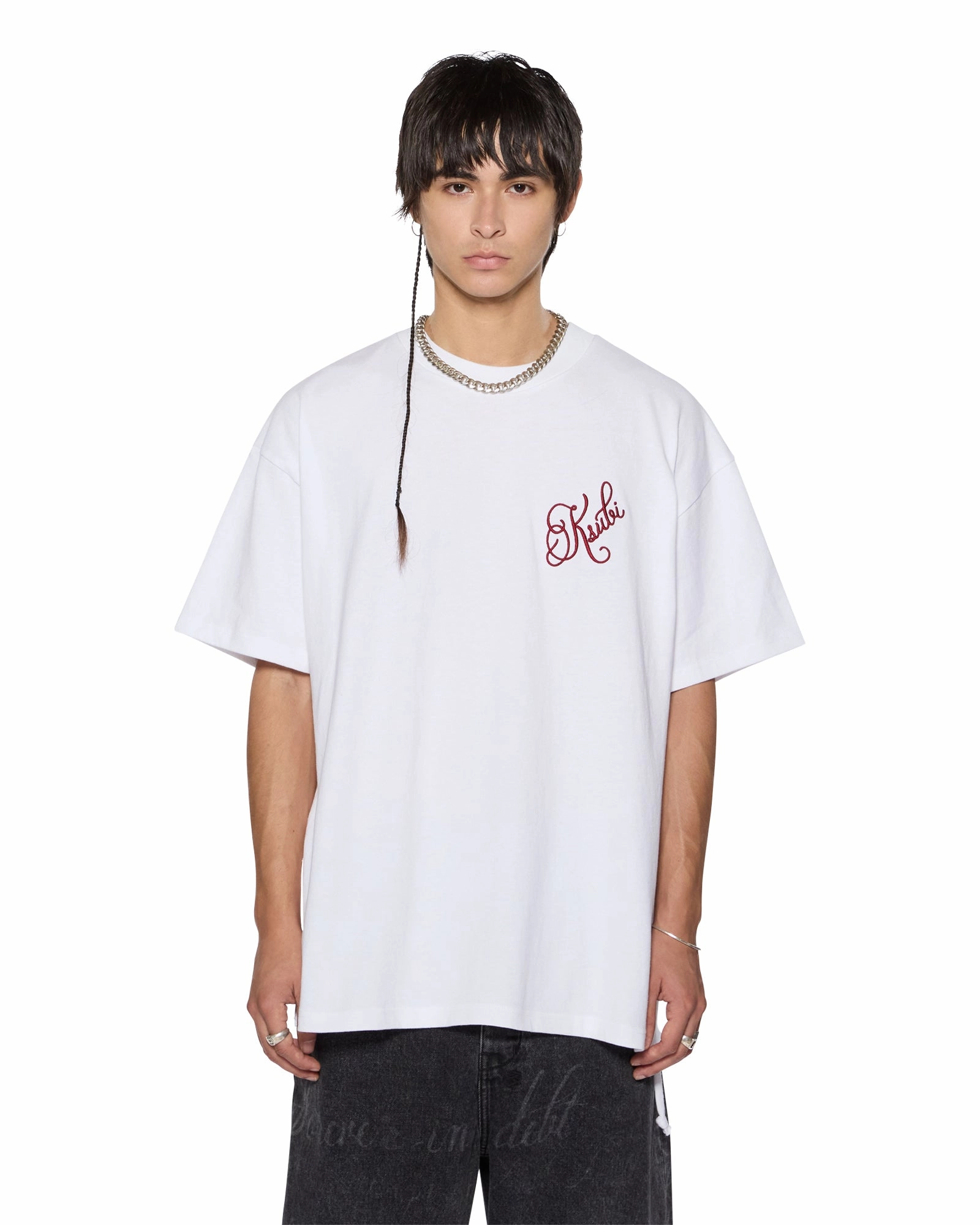 coordinate with other items MoistureWickingFabric KURSED EKCESS SS TEE TRUE WHITE