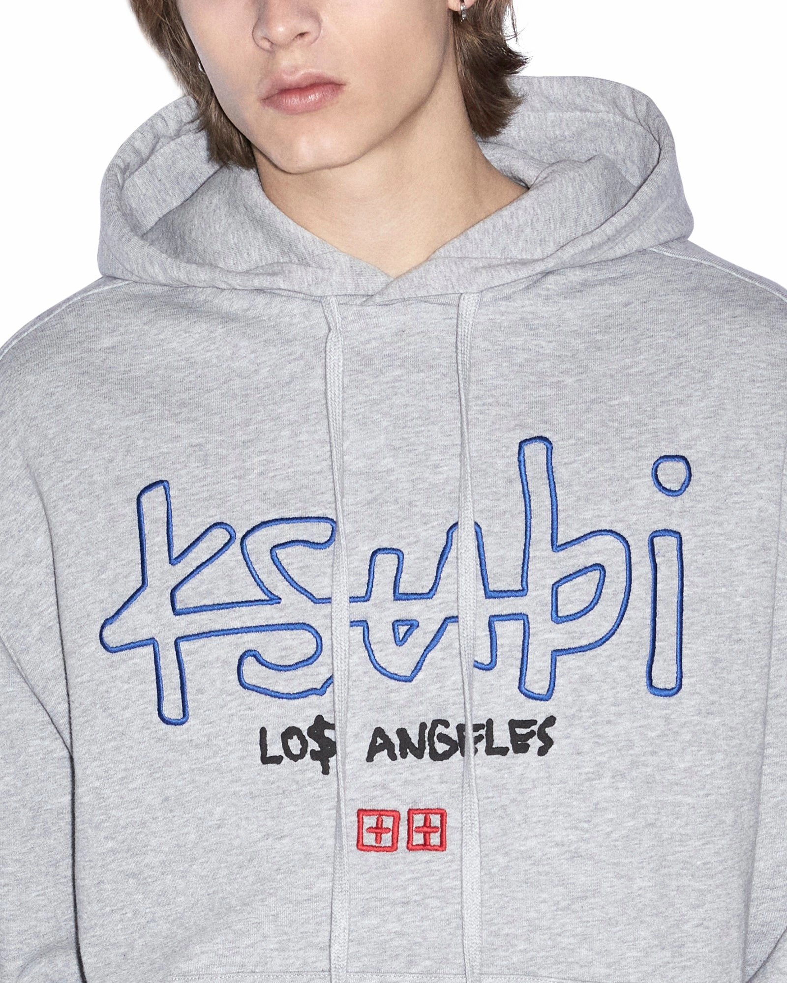 Eco Friendly Blend LA 4X4 BIGGIE HOODIE GREY MARLE