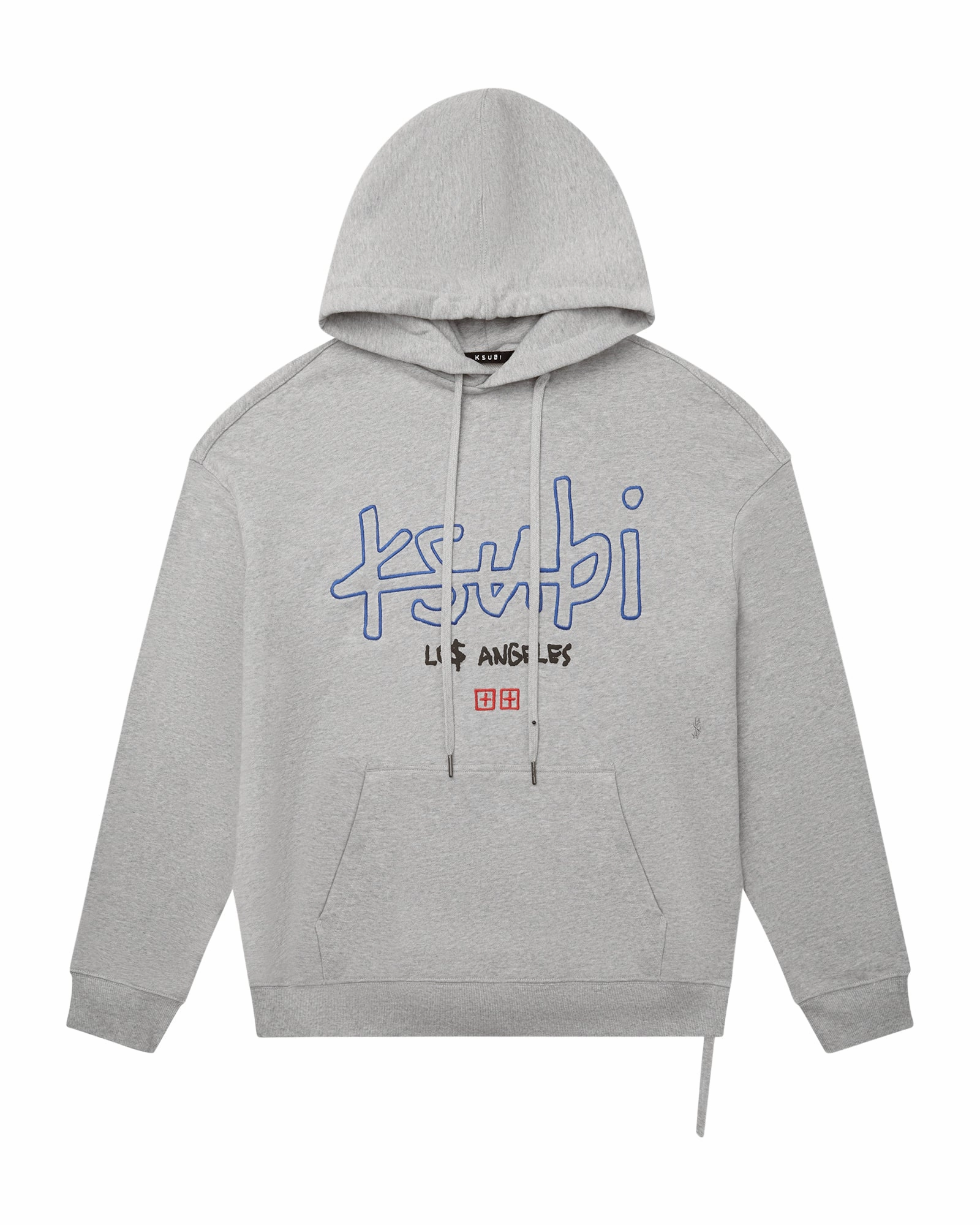 Anti Static Treatment Tagless Neckline Design LA 4X4 BIGGIE HOODIE GREY MARLE