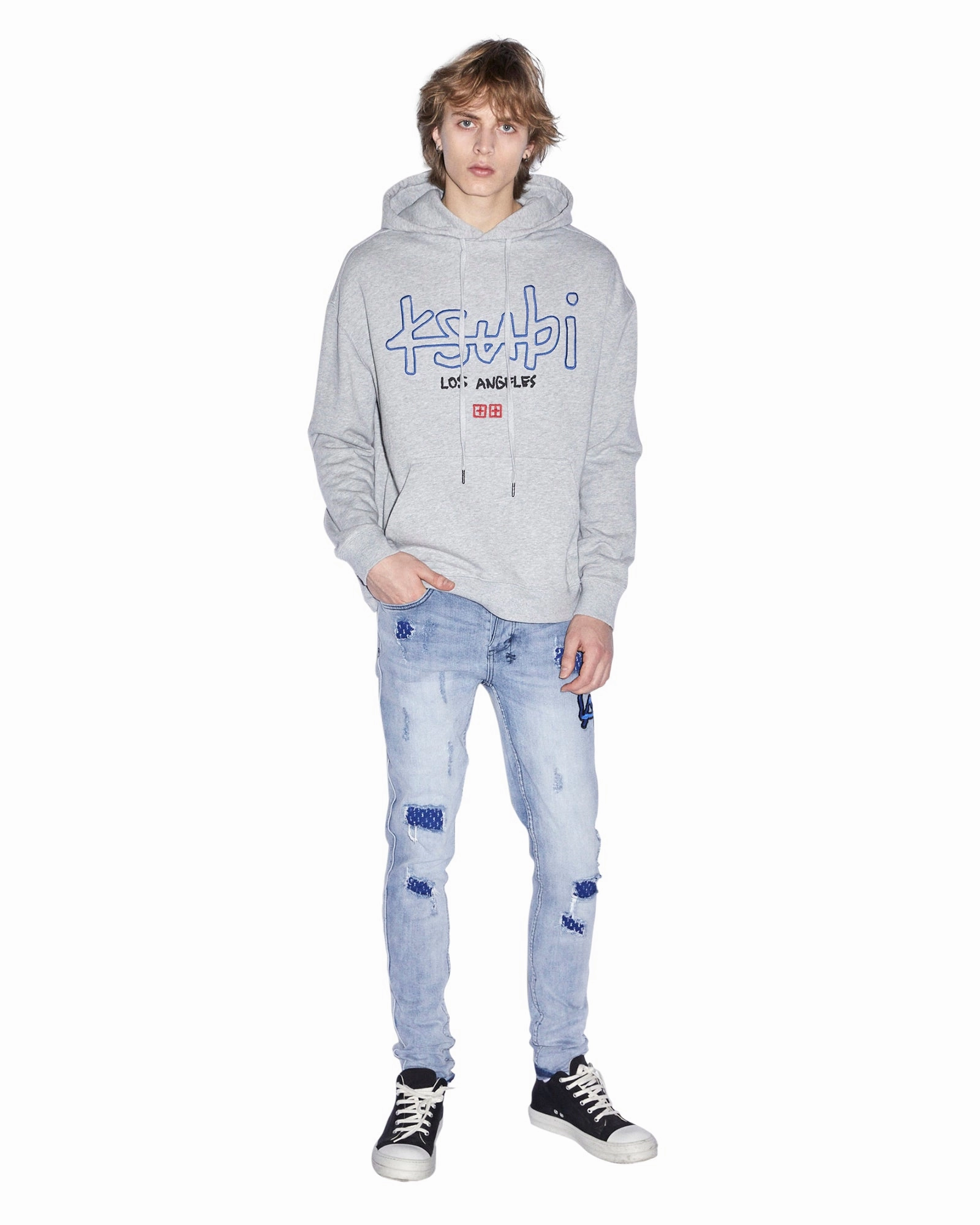 QuickRelease Closures Adaptive Fit Technology LA 4X4 BIGGIE HOODIE GREY MARLE