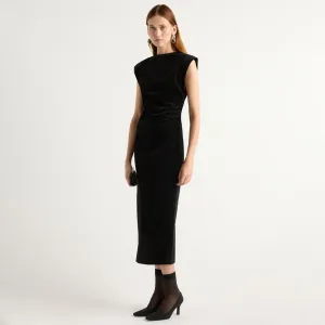 Joyful Look Confident Mood Cambria Structured Corduroy Dress