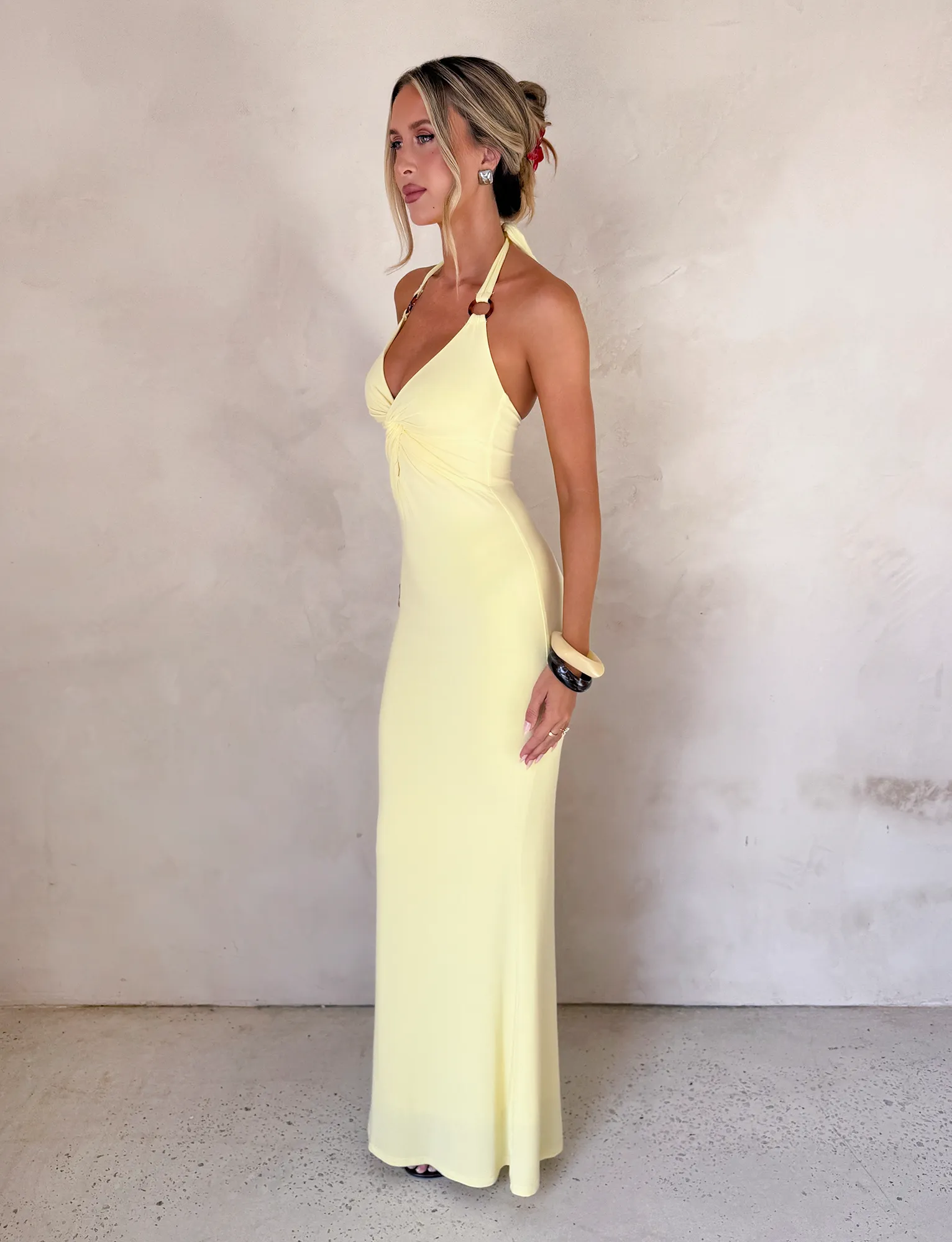 ZENEVA MAXI DRESS - LEMON Sporty Look