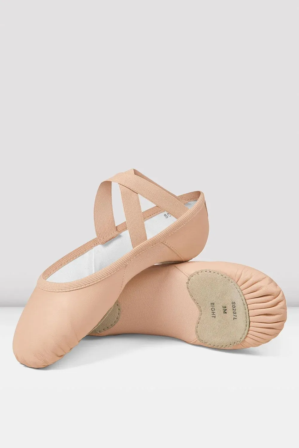 Ladies Enhance Leather Ballet Shoes
