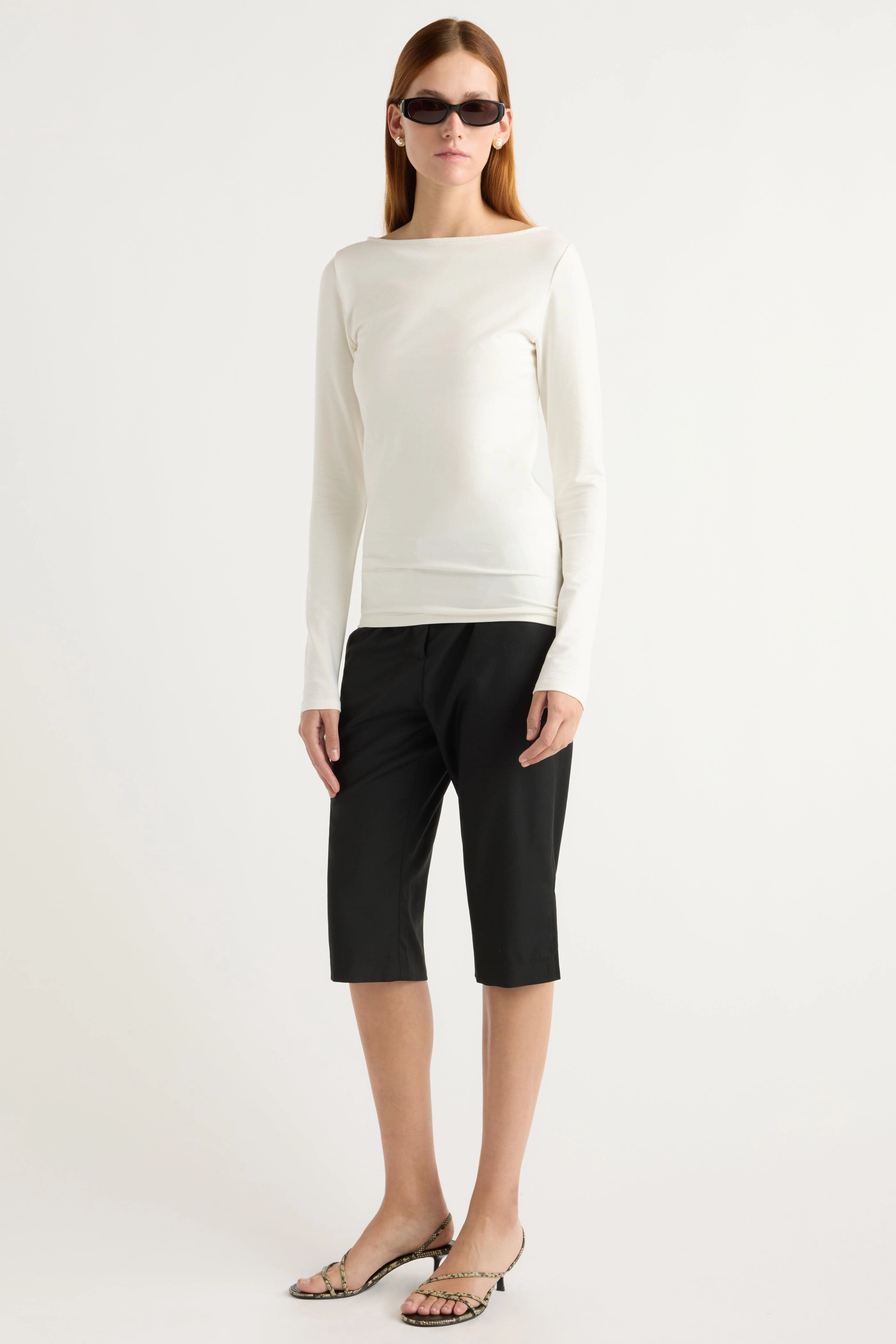 Odor Resistant Treatment Tactile Soft Texture Lainey Organic Cotton Slit-Neck Tee