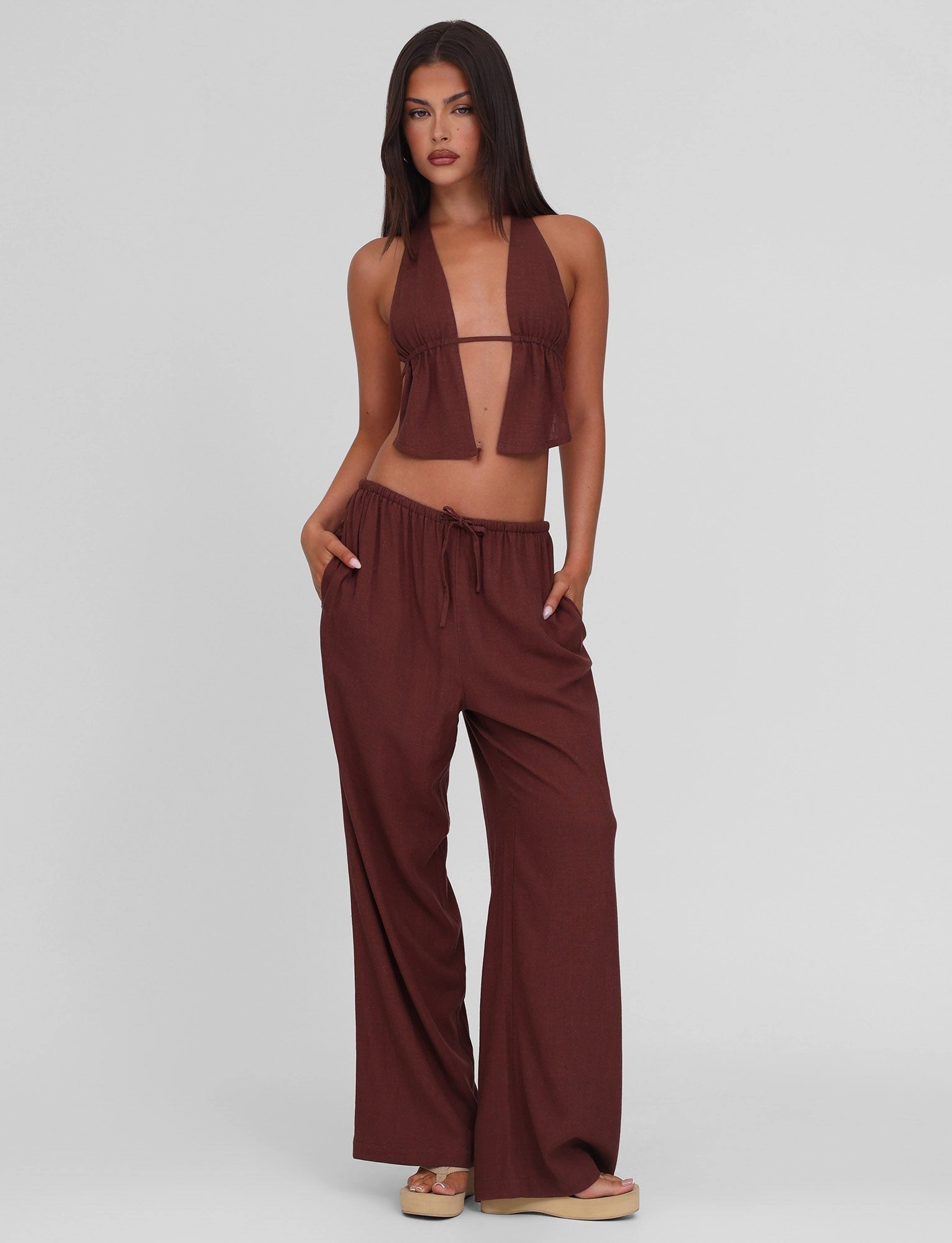 LAINEY PANT - CHOCOLATE TailoredSilhouette