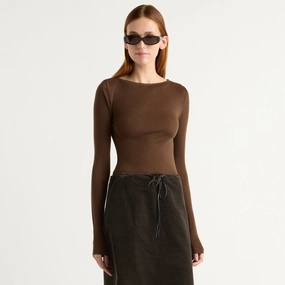 AllPurposeWear Lana Tencel-Wool Semi-Sheer Tee