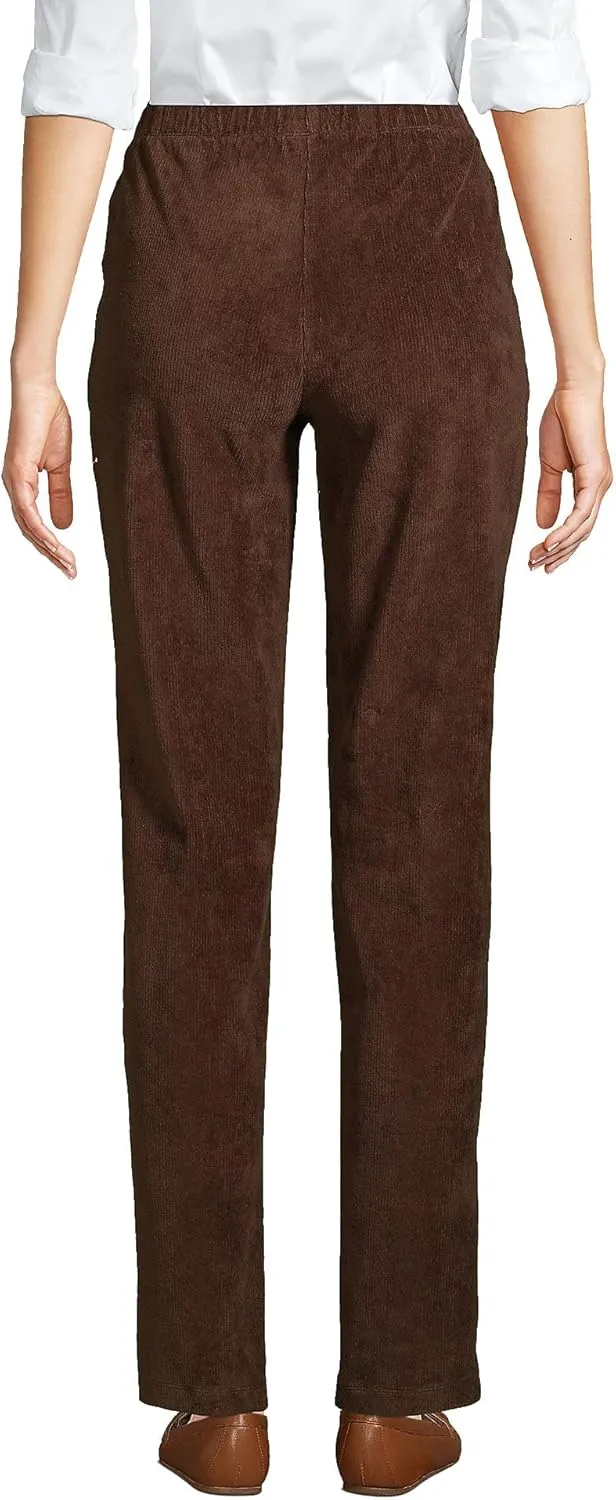 Lands' End Women's Sport Knit High Rise Corduroy Pants