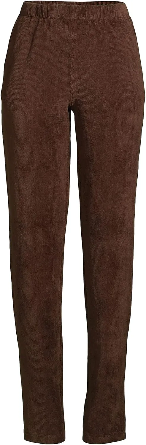 Lands' End Women's Sport Knit High Rise Corduroy Pants