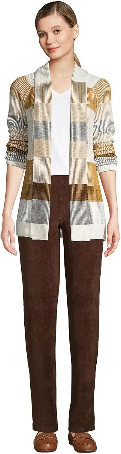 Lands' End Women's Sport Knit High Rise Corduroy Pants