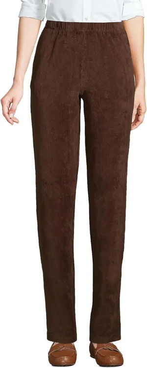 Lands' End Women's Sport Knit High Rise Corduroy Pants
