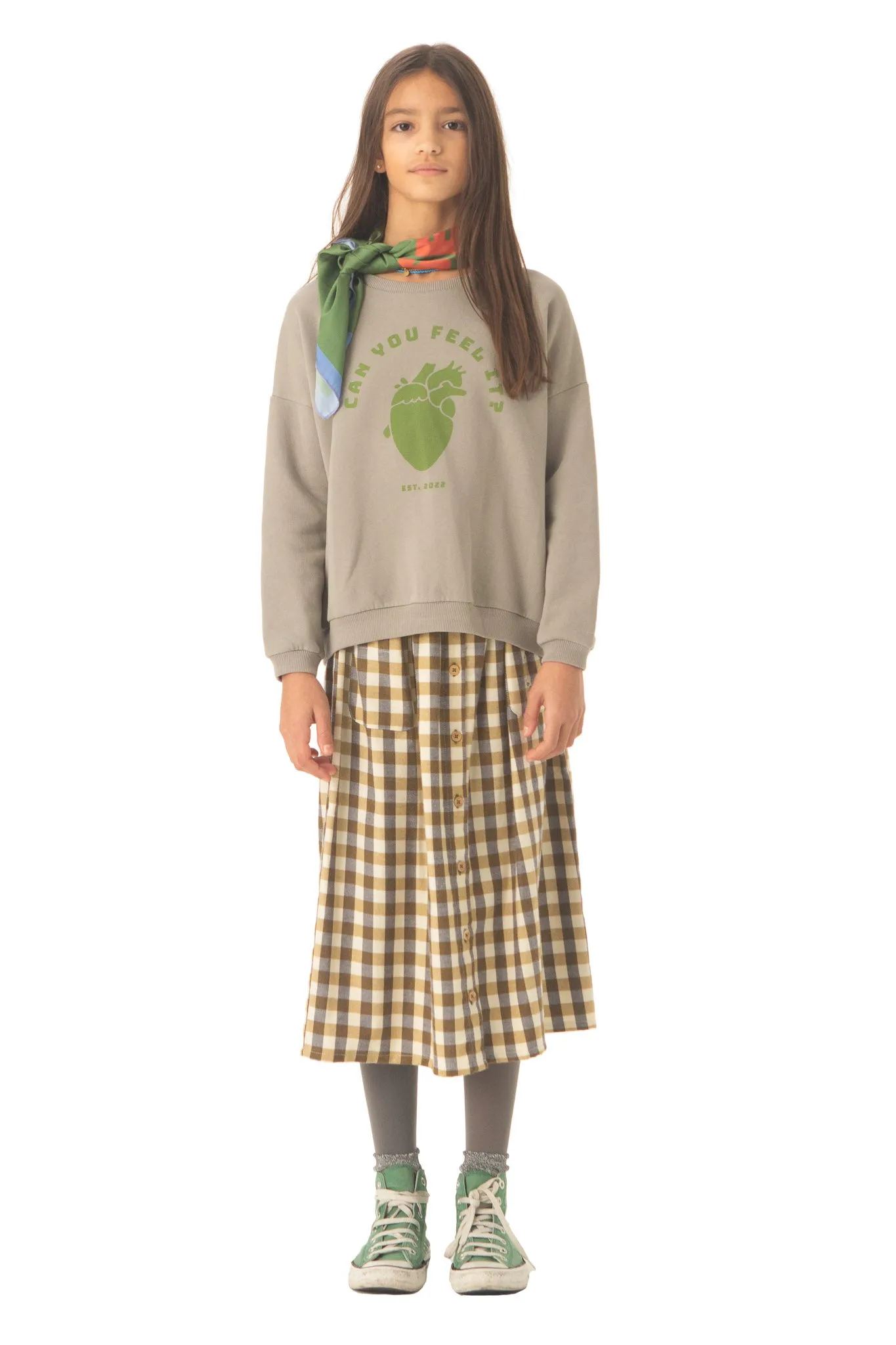 Lange rok - brown checkered - piupiuchick
