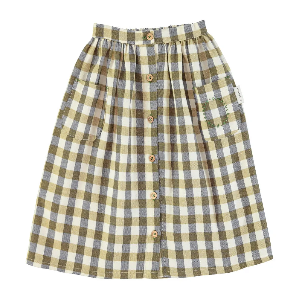 Lange rok - brown checkered - piupiuchick