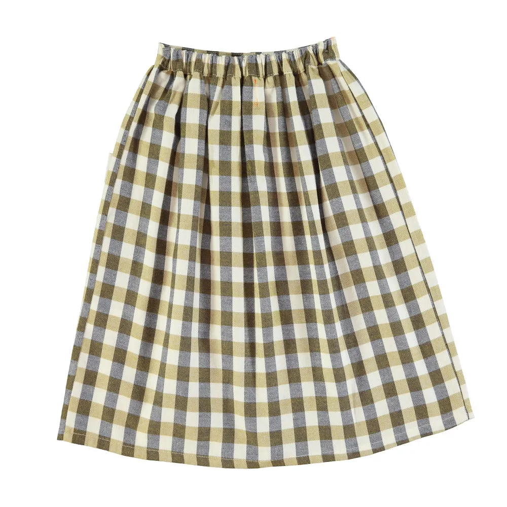 Lange rok - brown checkered - piupiuchick