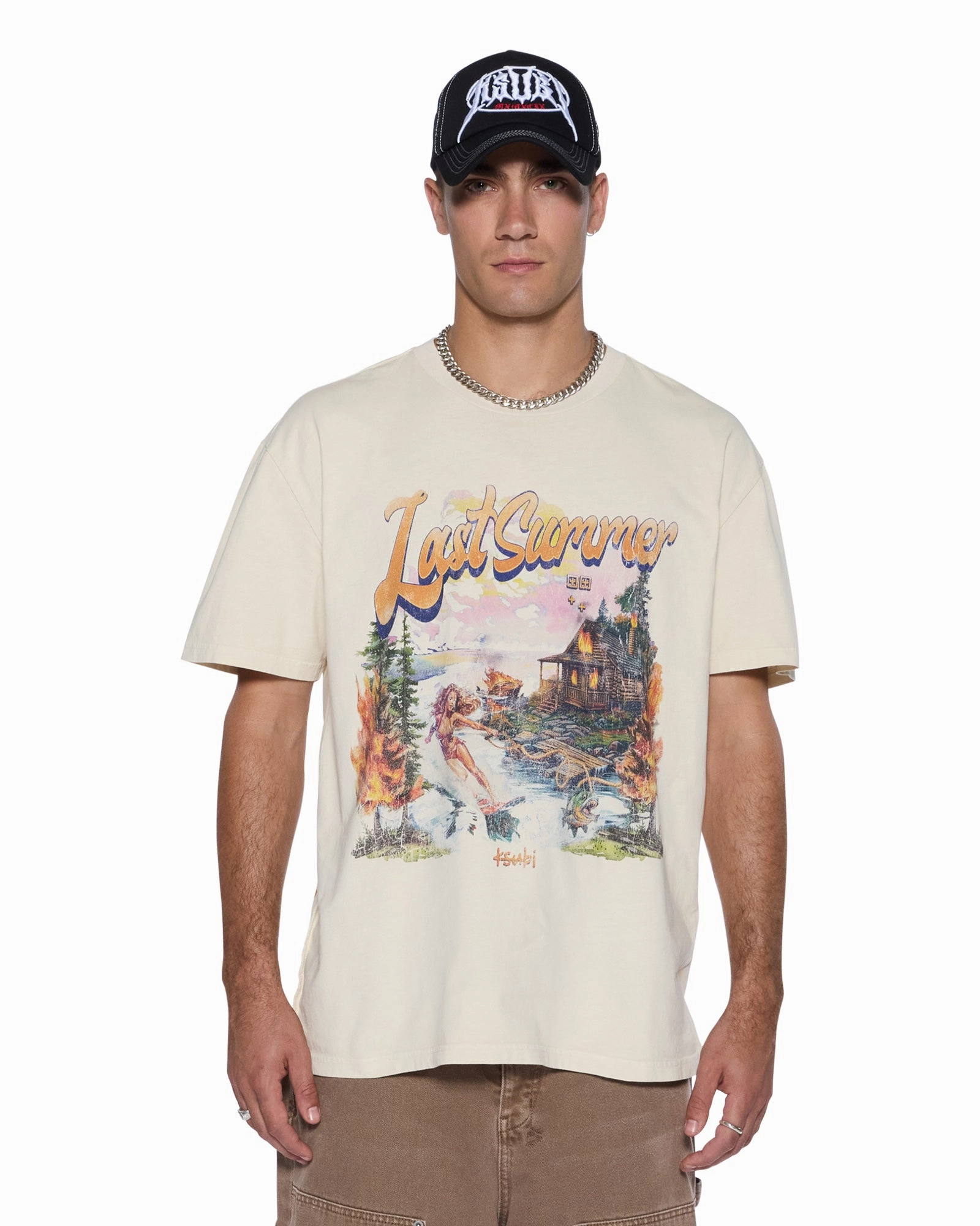 LAST SUMMER BIGGIE  SS TEE DESERT Flattering Design Cool Layering