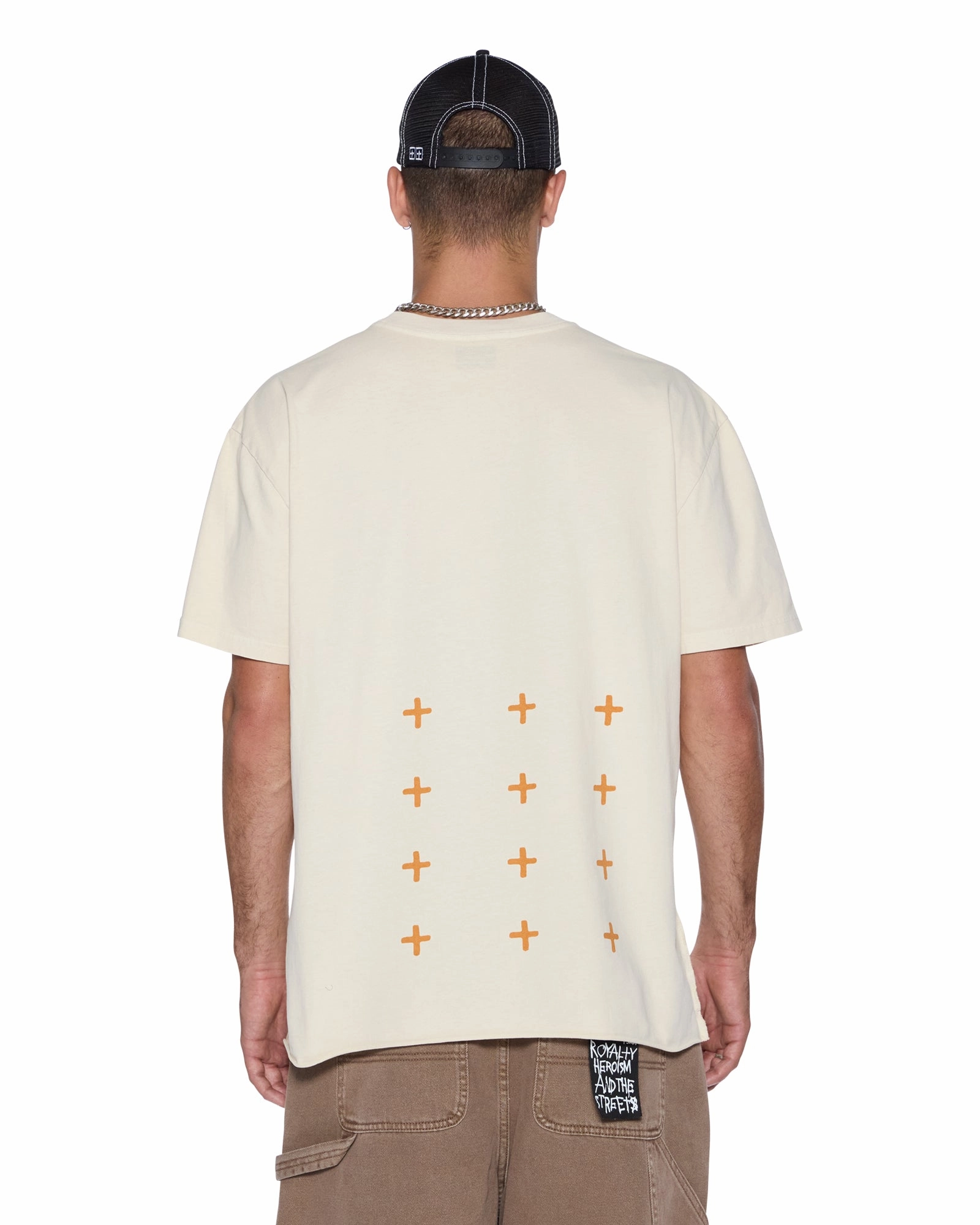 LAST SUMMER BIGGIE  SS TEE DESERT color blocking