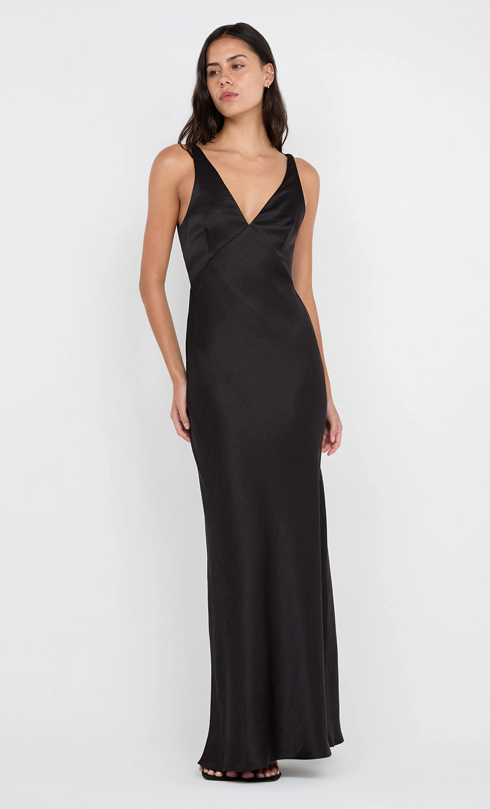 Beach Walk AUSTEN V NECK MAXI DRESS - BLACK