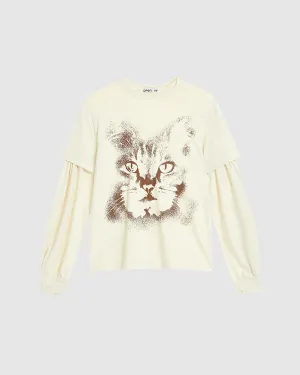 Layered Cat T-Shirt