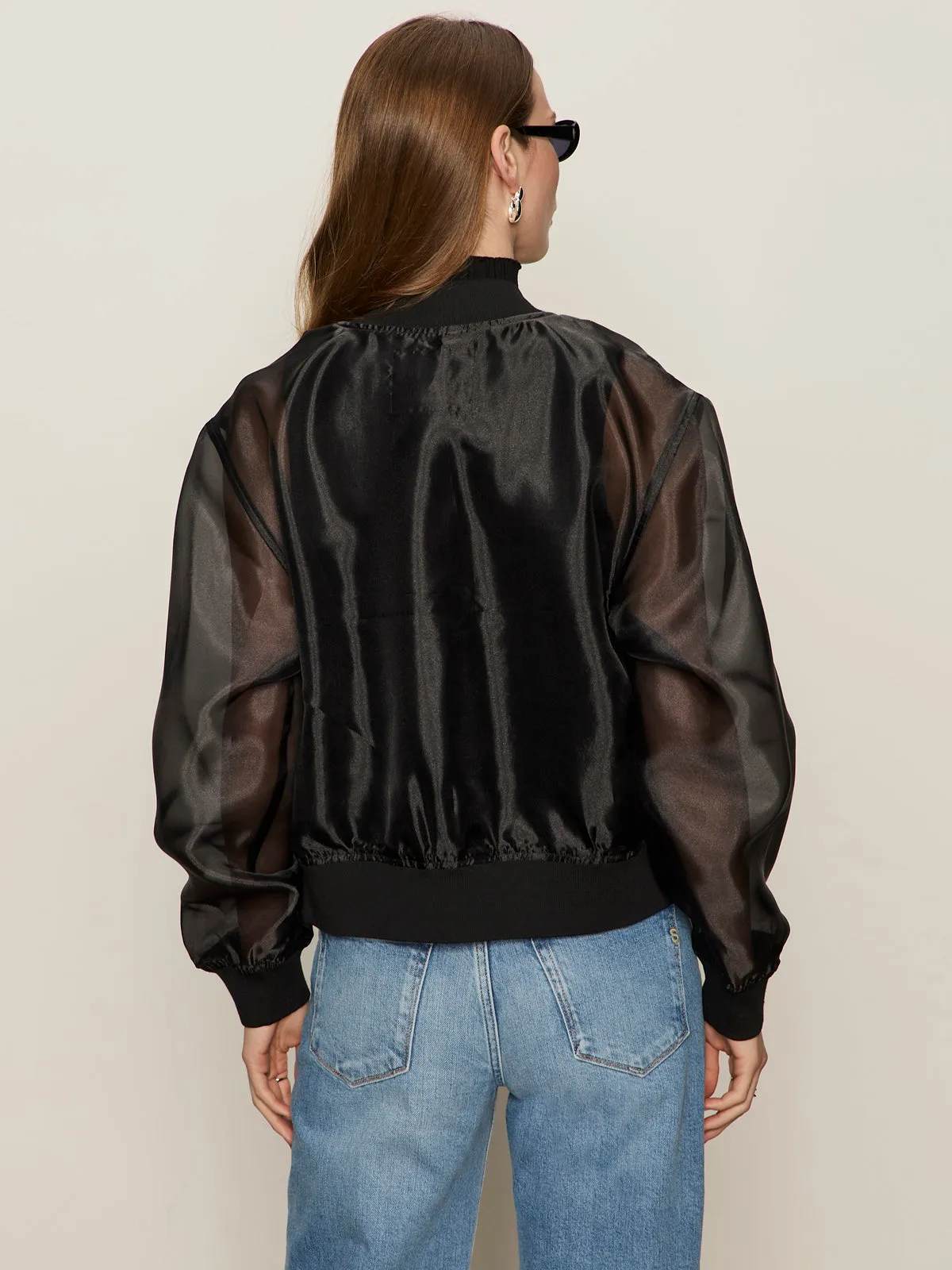 Wrap Shane Organza Bomber Black