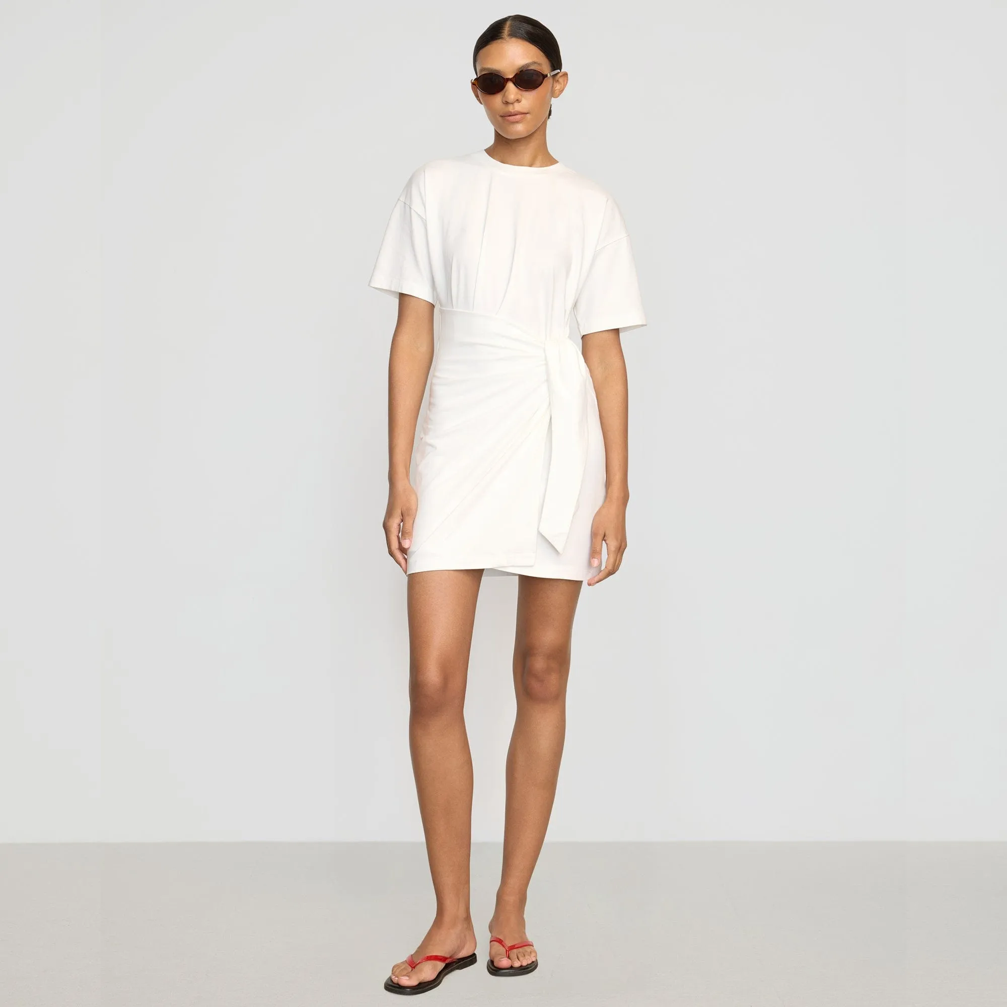 Easy Pretty Premium Fabric Fallon Organic Cotton T-Shirt Wrap Dress