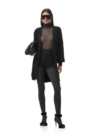 Relaxed fit wear Benoite Sweater Short - Noir