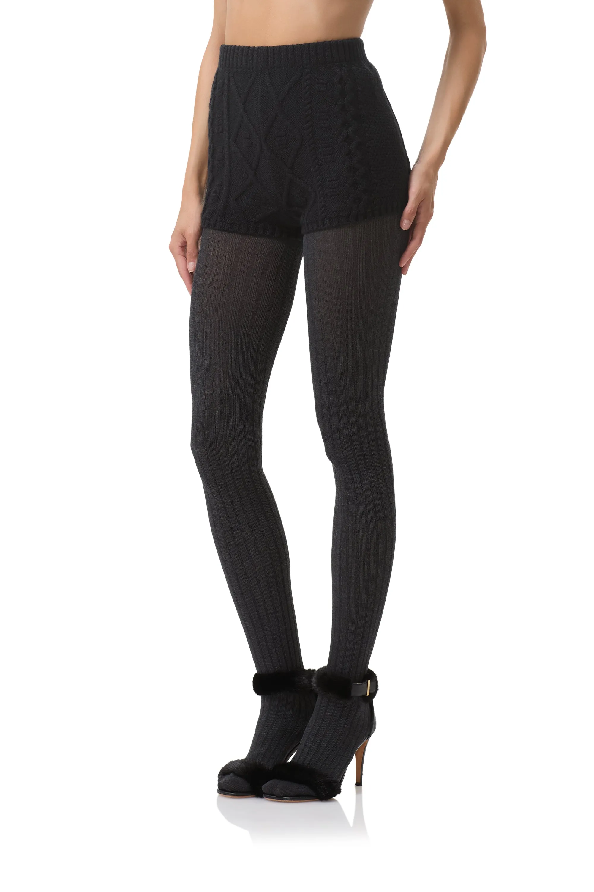Flexible Performance Benoite Sweater Short - Noir