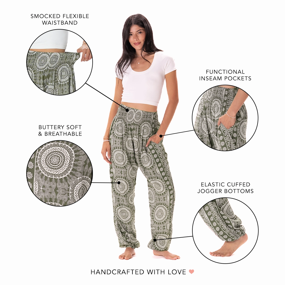 Tuscany Harem Pants Effortless Fit Essential Waist