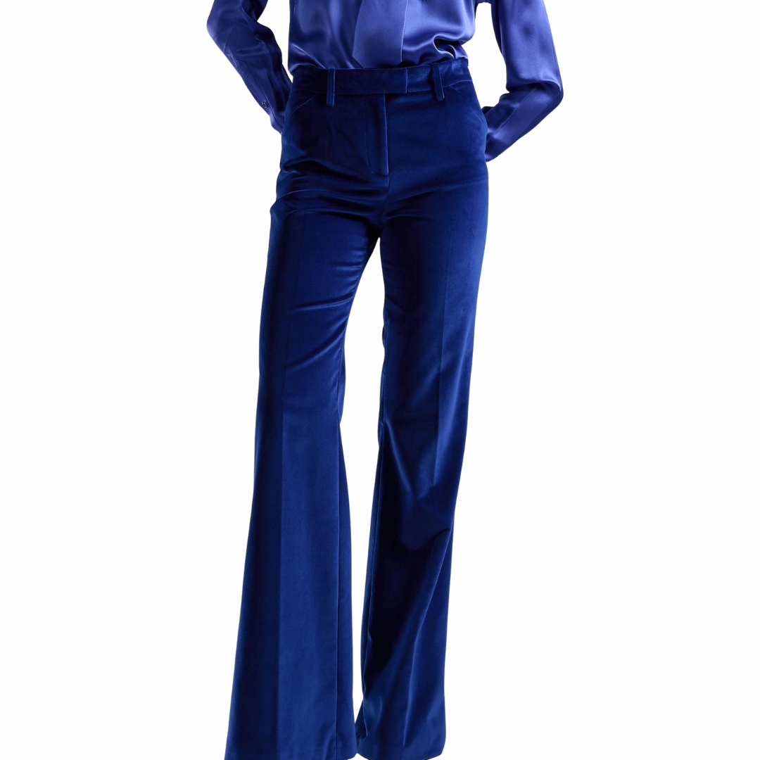 Velvet Flair Pant Layered Panel Design All Purpose