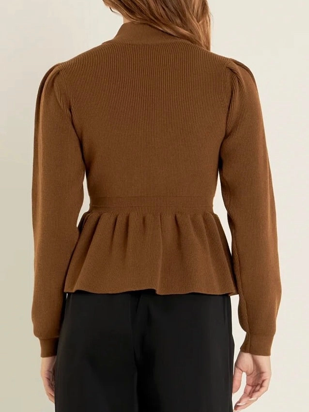 Fresh Season weekday look McKenzie Peplum Sweater