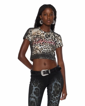 Reflective Accent Stripes MOWALOLA BABY TEE CHEETAH