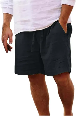 LCMTWX Gym Shorts for Men Men's Sports Shorts Beach Shorts Casual Cotton Linen Shorts Cotton Shorts for Men Shorts Men