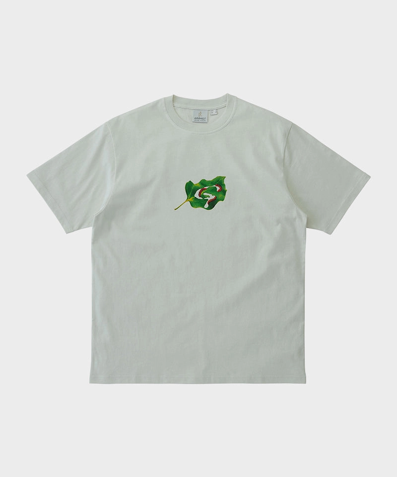 Leaf Tee RibbedNeckBanding