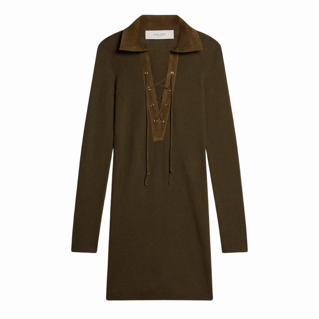 Bright Appeal Easy Vibe Leather Detail Mini Dress