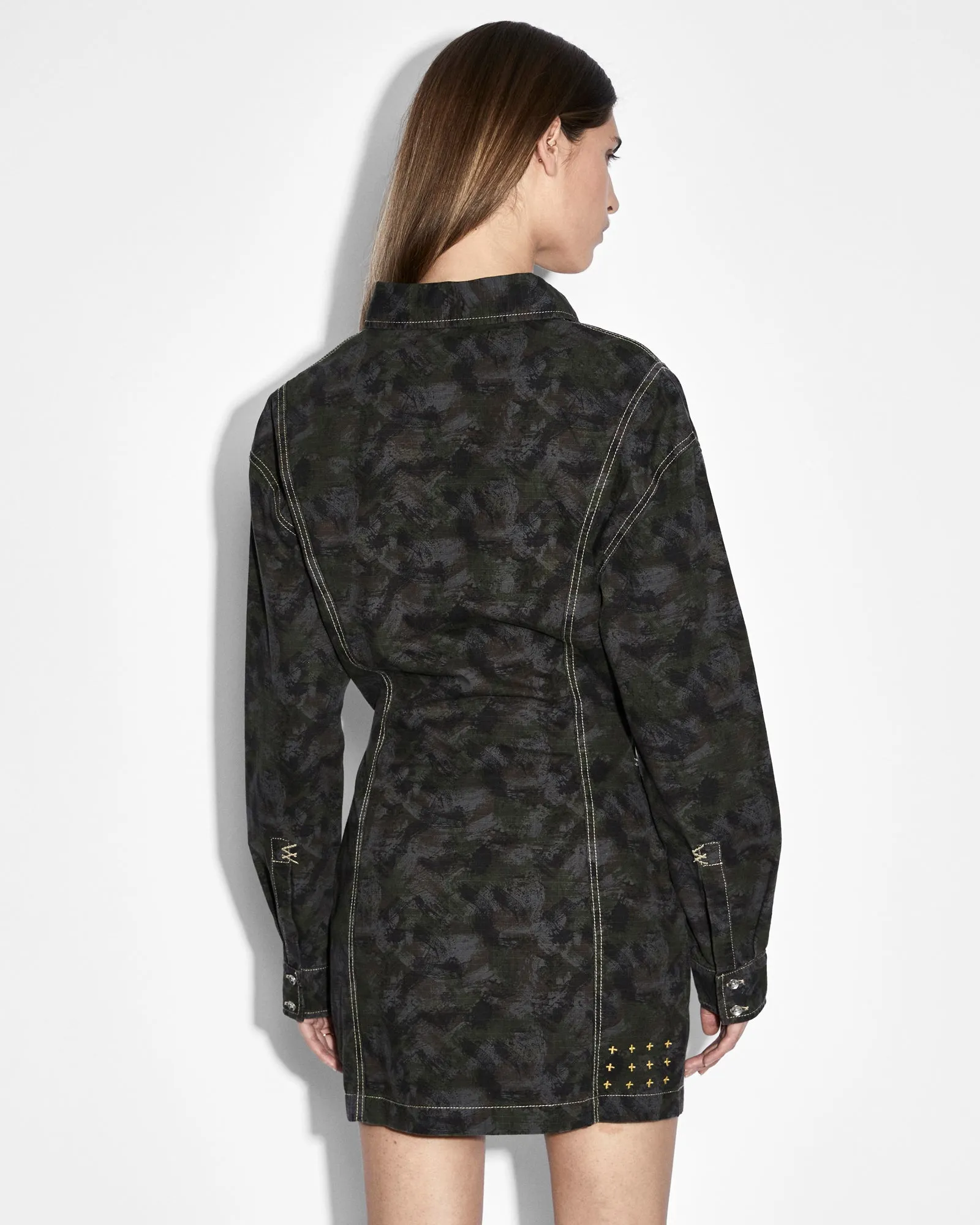 CUTOUT SHIRT DRESS CAMO Formal Outfit