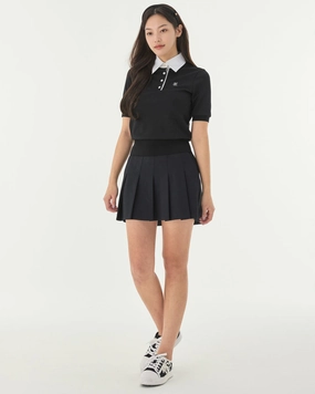 lettering jacquard t-shirt - Black DropShoulder